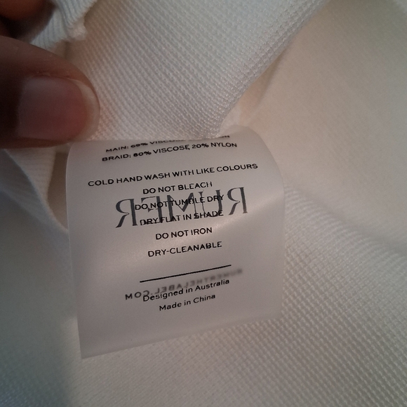 Rumer Riveara Mini Dress In White Size Small NWT - Picture 2 of 10